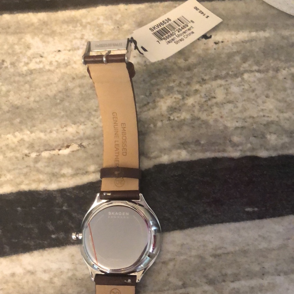 Skagen Men’s Watch Grenen Leather - Picture 7 of 8